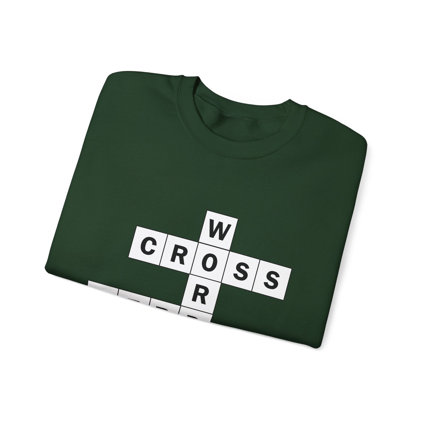 Crossword Nerd Crewneck Sweatshirt - Perfect for Word Game Lovers