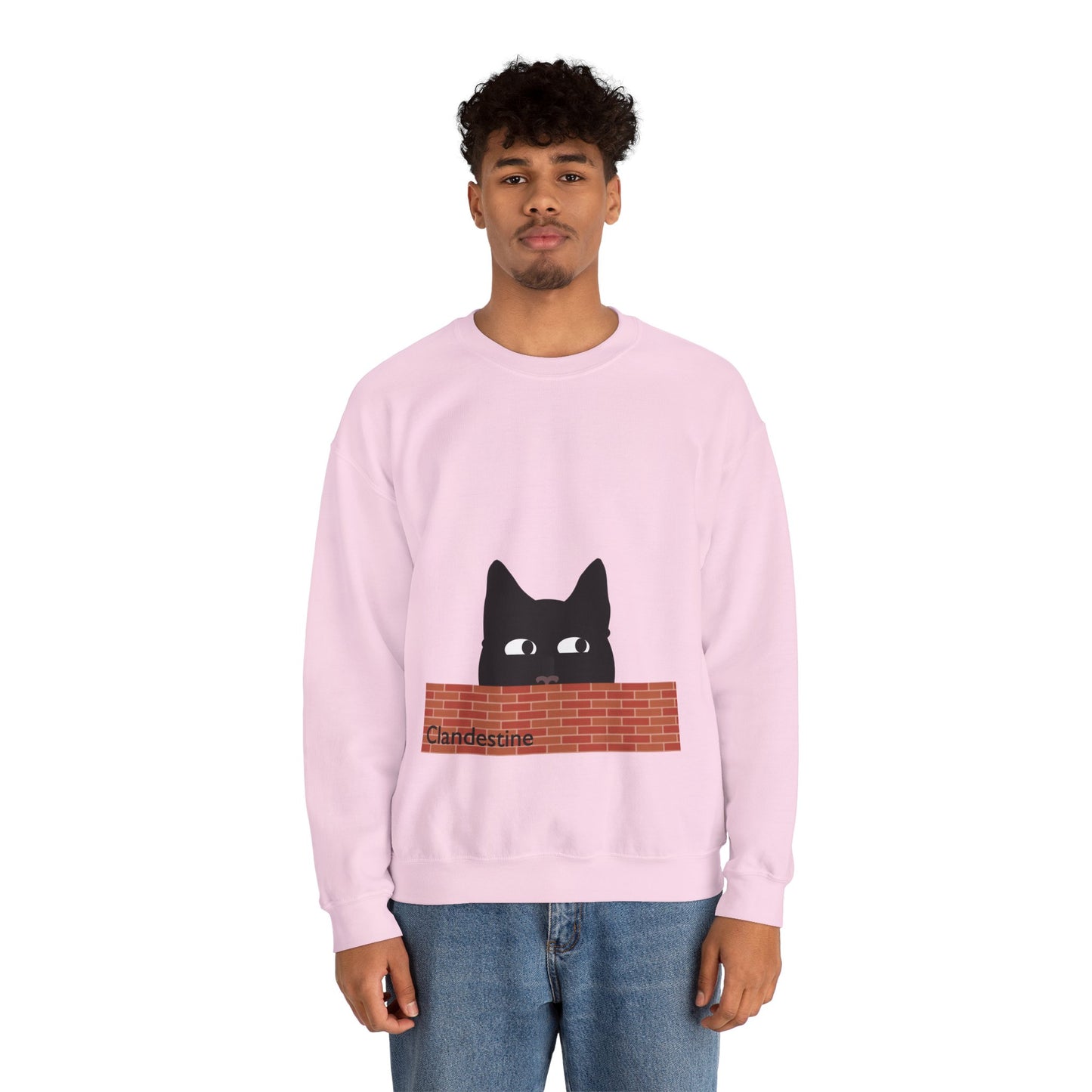 Clandestine Cat Crewneck Sweatshirt