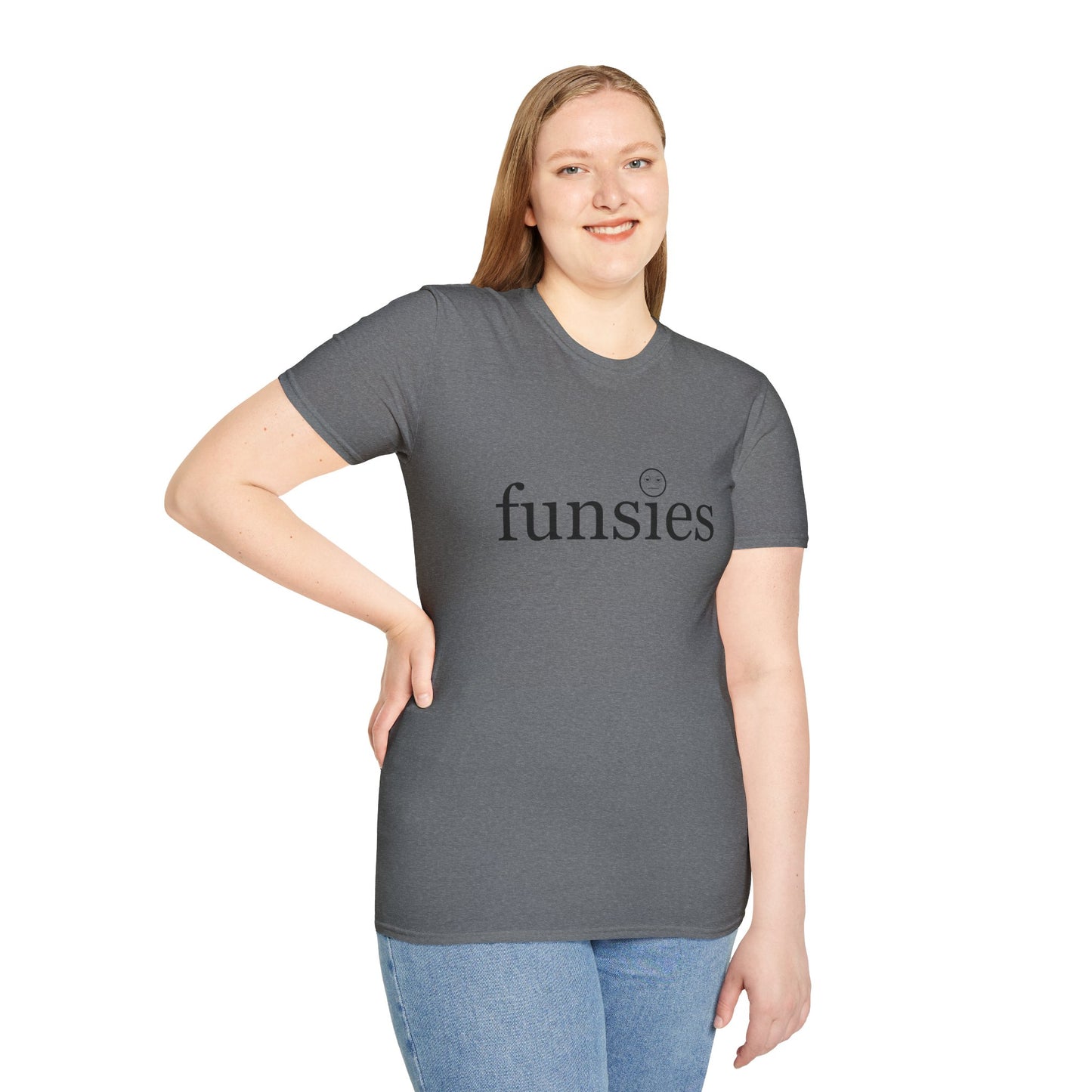 Funsies Poly Blend Crew Neck T-Shirt - Fun Graphic Tee for Casual Wear