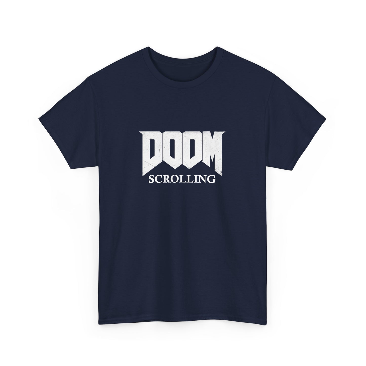 Doom Scrolling Heavy Cotton Crew Neck Tee