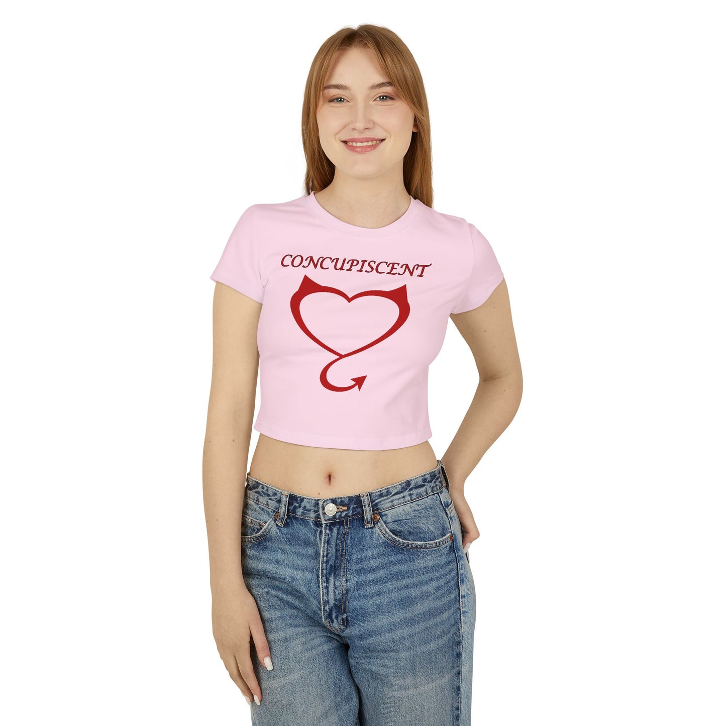 Concupiscent Heart Design Women's Baby Tee