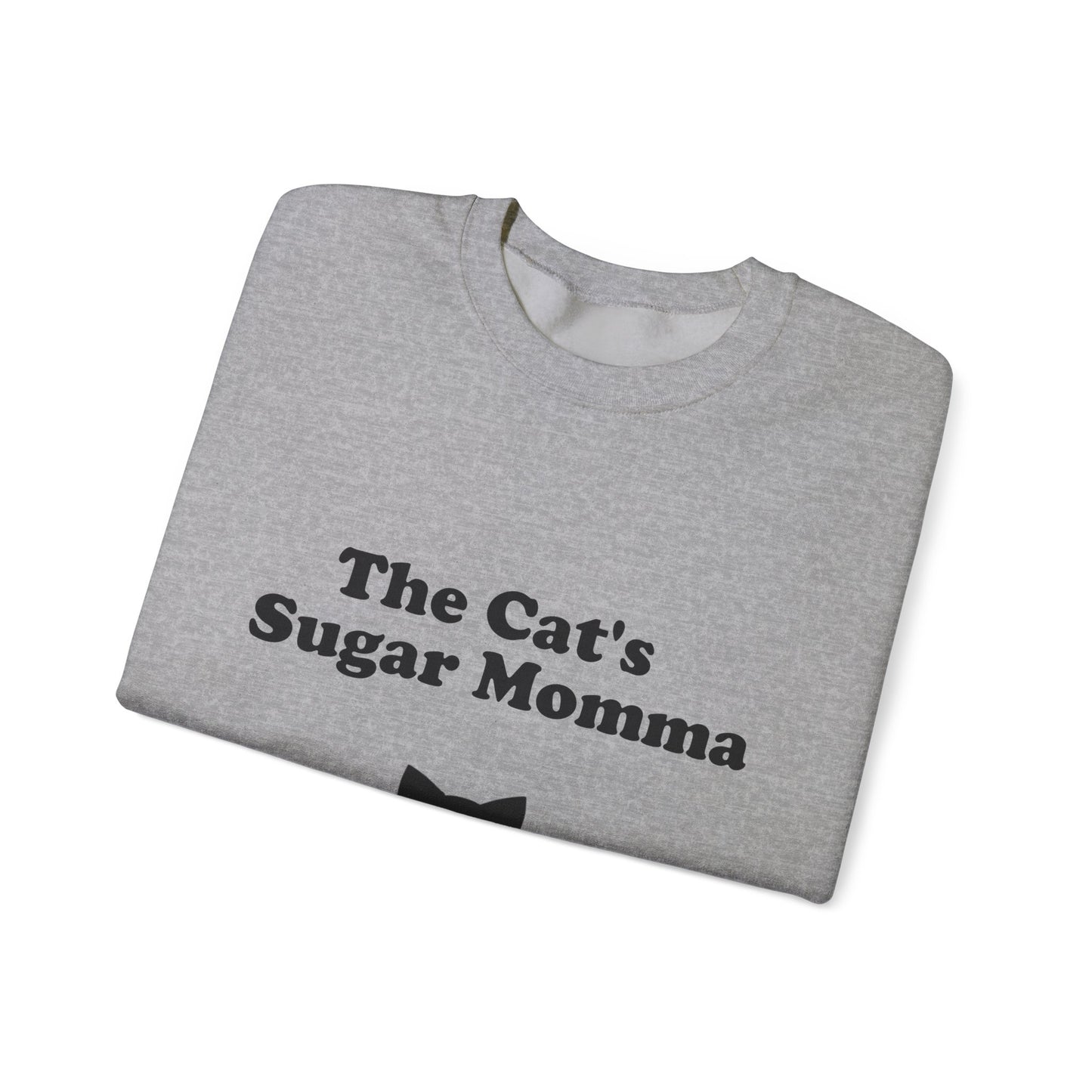 The Cat's Sugar Momma Crewneck Sweatshirt - Perfect for Cat Lovers