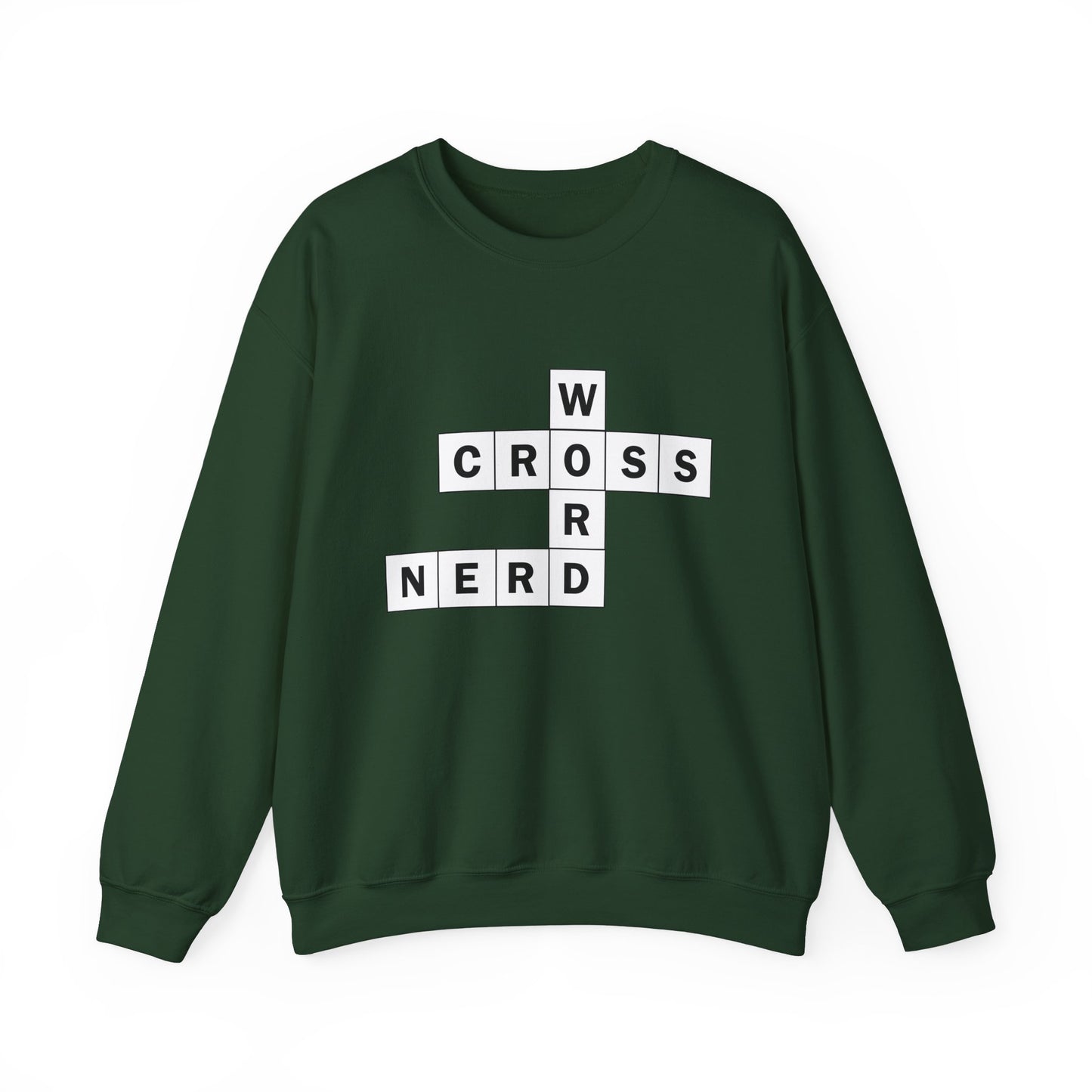 Crossword Nerd Crewneck Sweatshirt - Perfect for Word Game Lovers