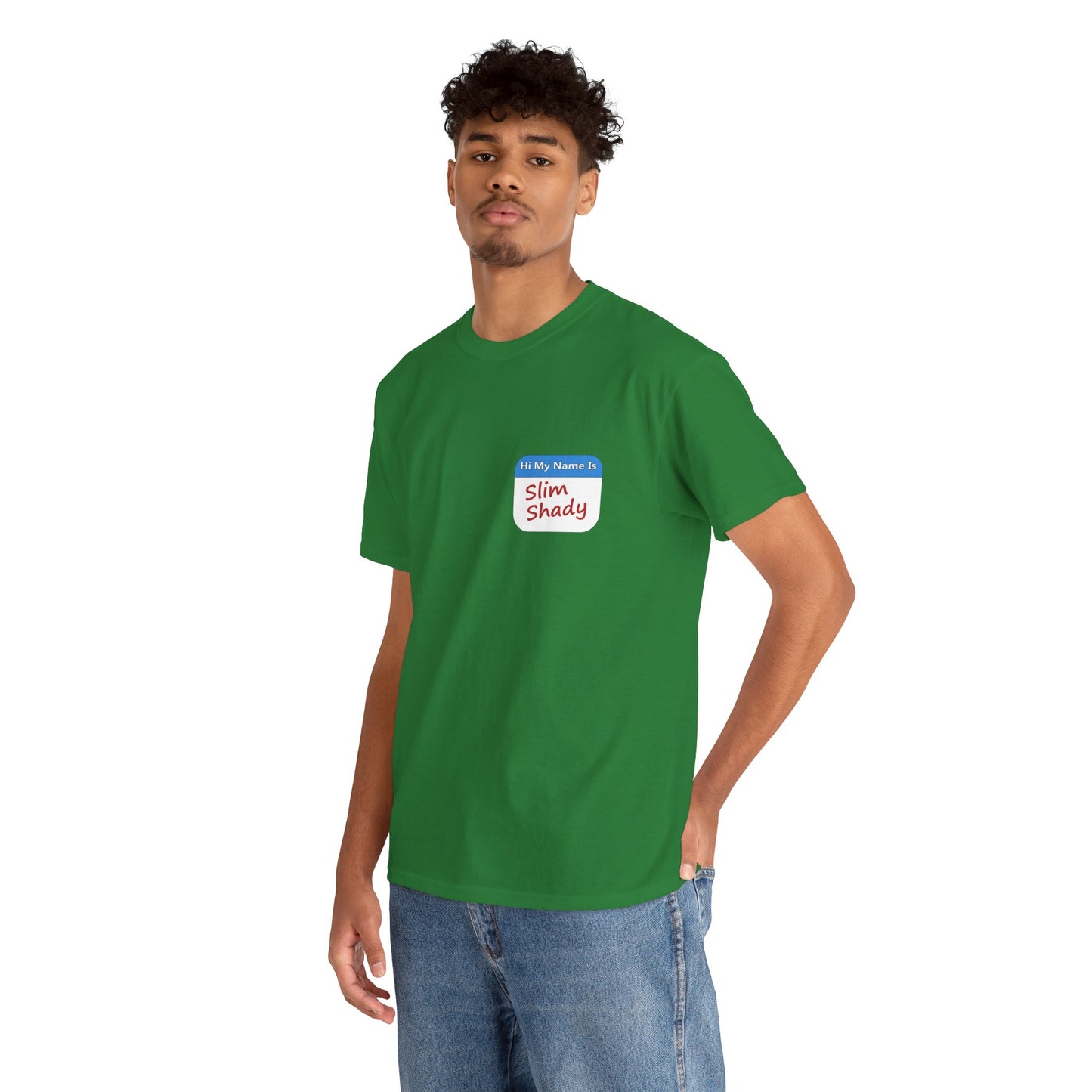 Shady Nametag Heavy Cotton Crew Neck T-Shirt
