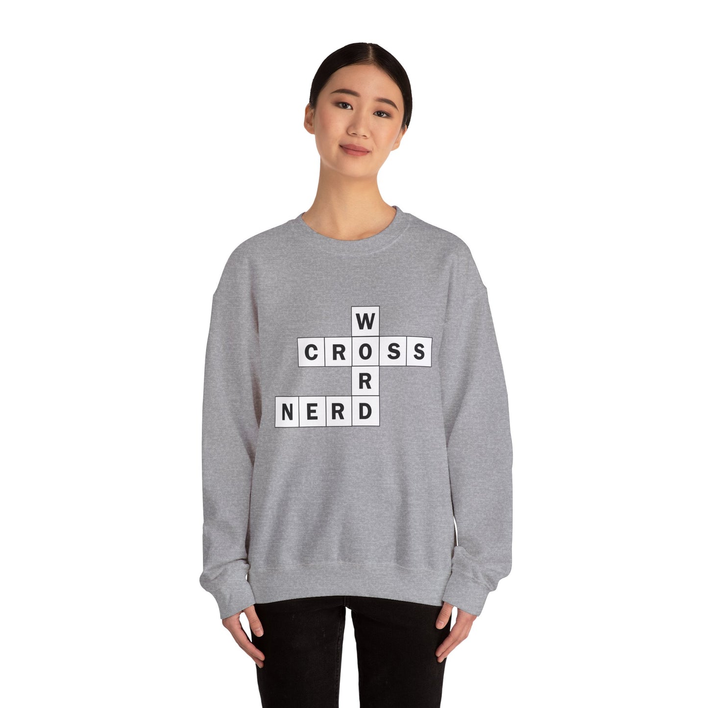 Crossword Nerd Crewneck Sweatshirt - Perfect for Word Game Lovers