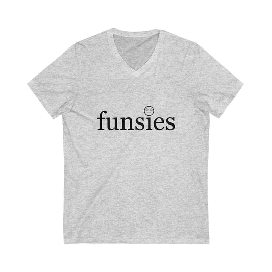 Funsies  V-Neck Tee - Fun & Casual Wear for All Occasions