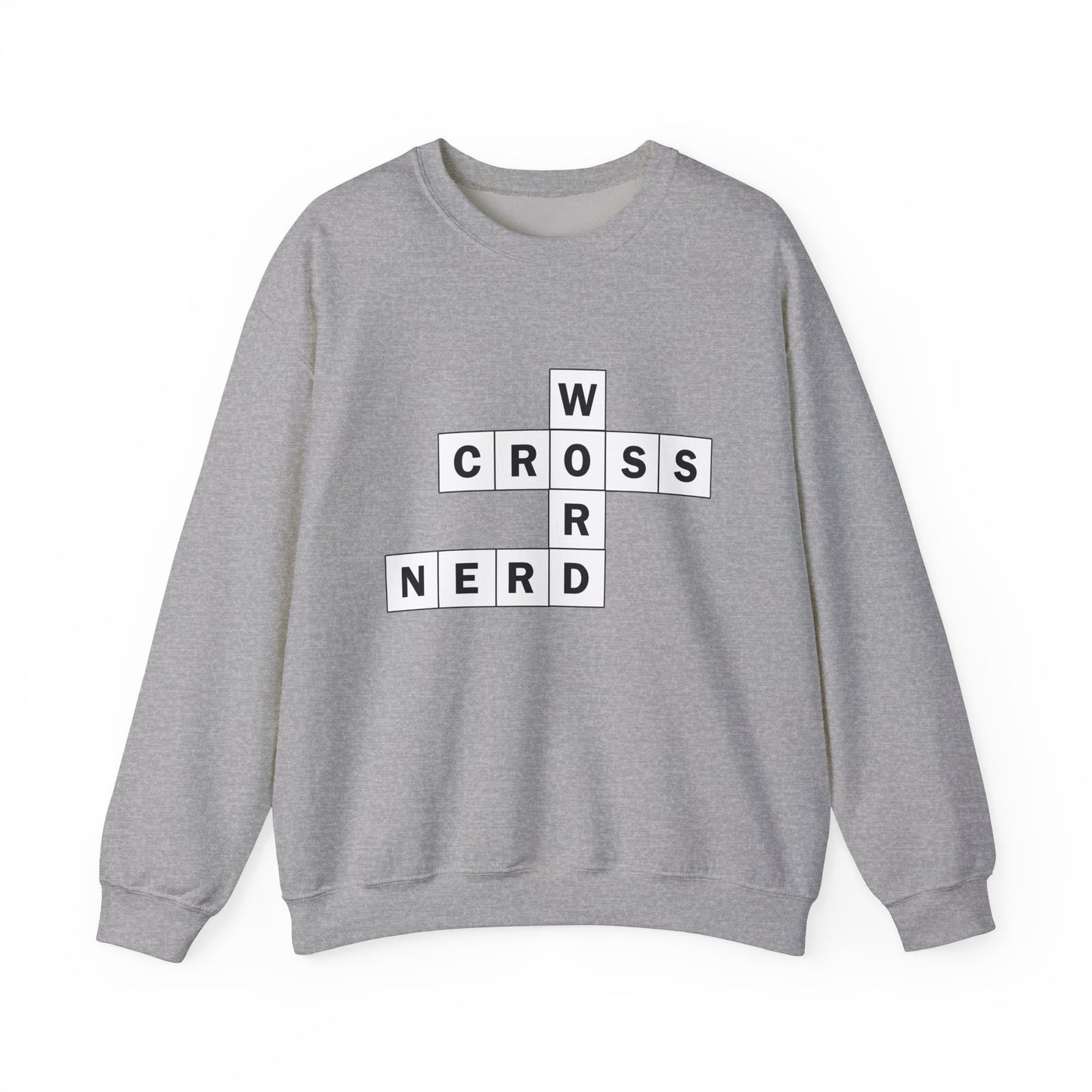 Crossword Nerd Crewneck Sweatshirt - Perfect for Word Game Lovers