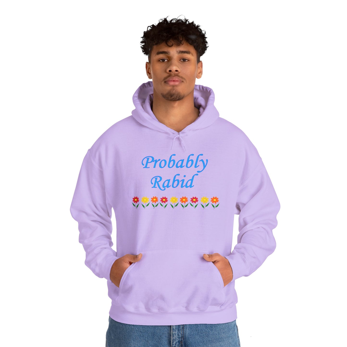 Probably Rabid Floral Hoodie