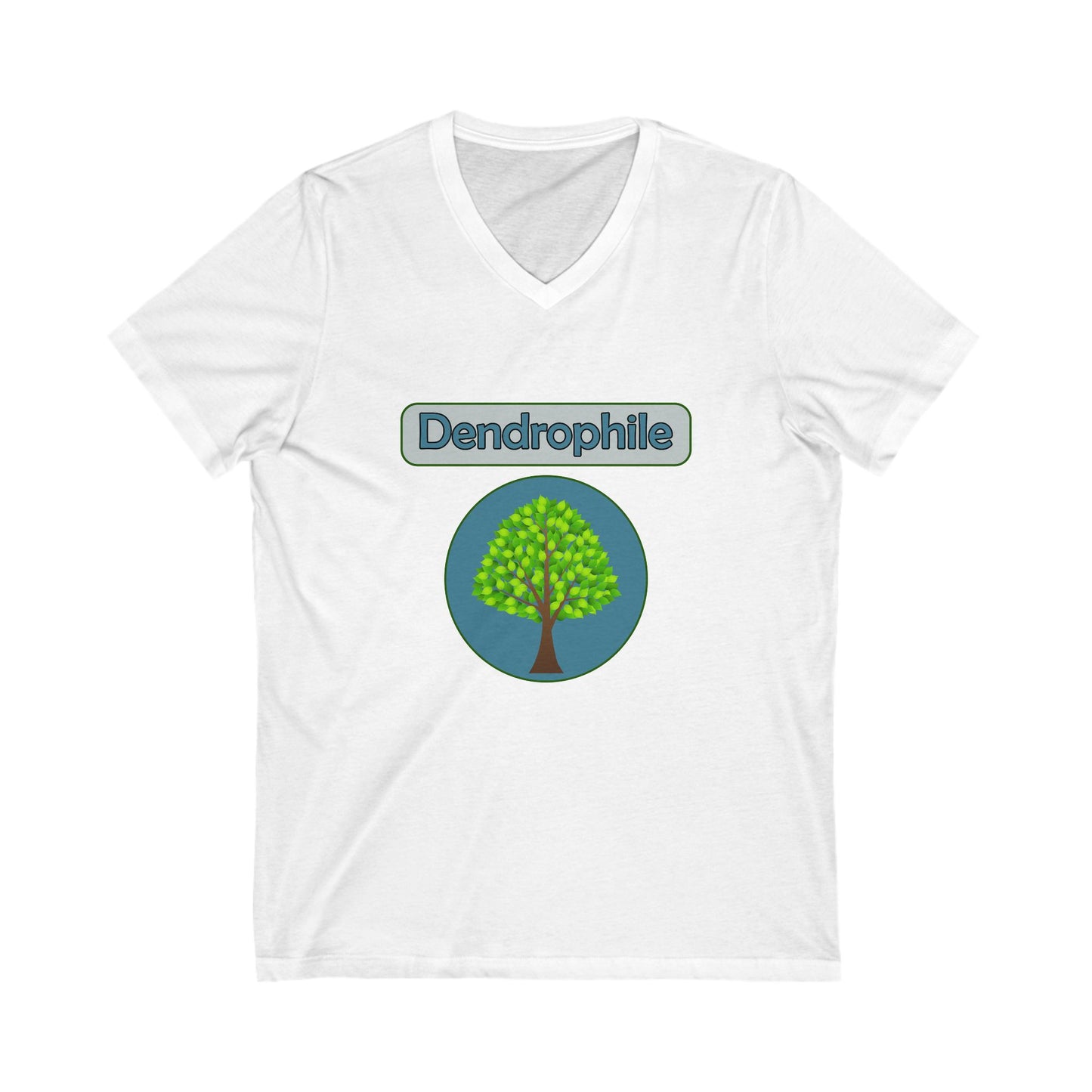 Dendrophile V-Neck Tee for Tree Lovers