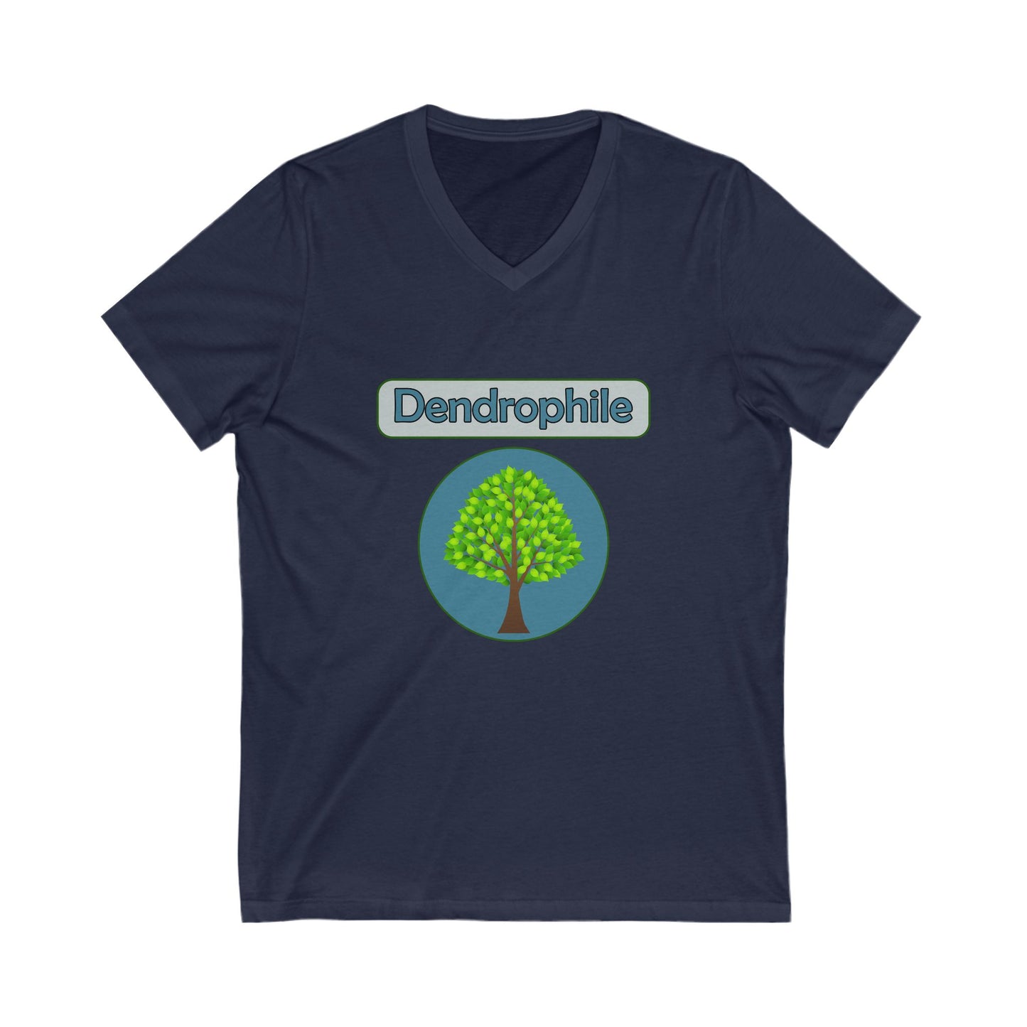 Dendrophile V-Neck Tee for Tree Lovers