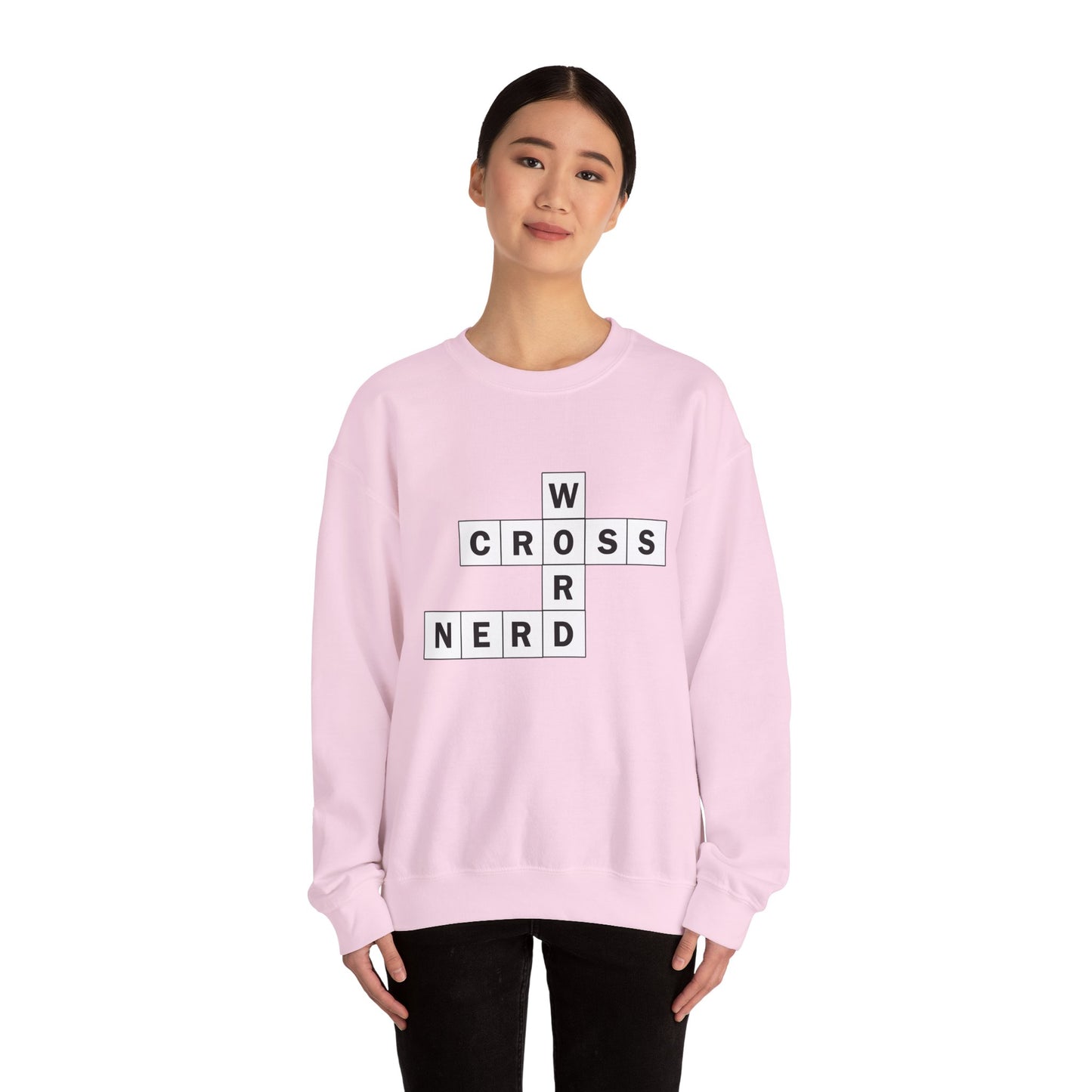 Crossword Nerd Crewneck Sweatshirt - Perfect for Word Game Lovers