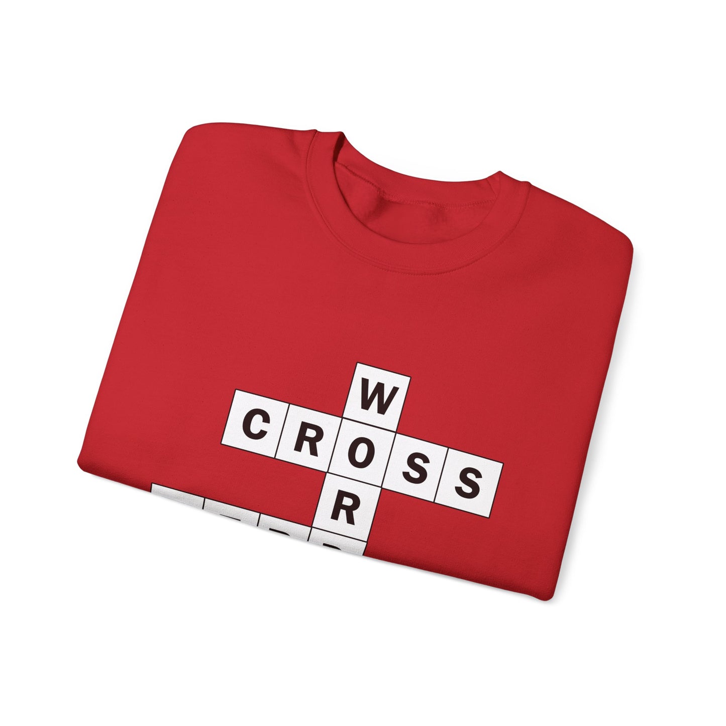 Crossword Nerd Crewneck Sweatshirt - Perfect for Word Game Lovers