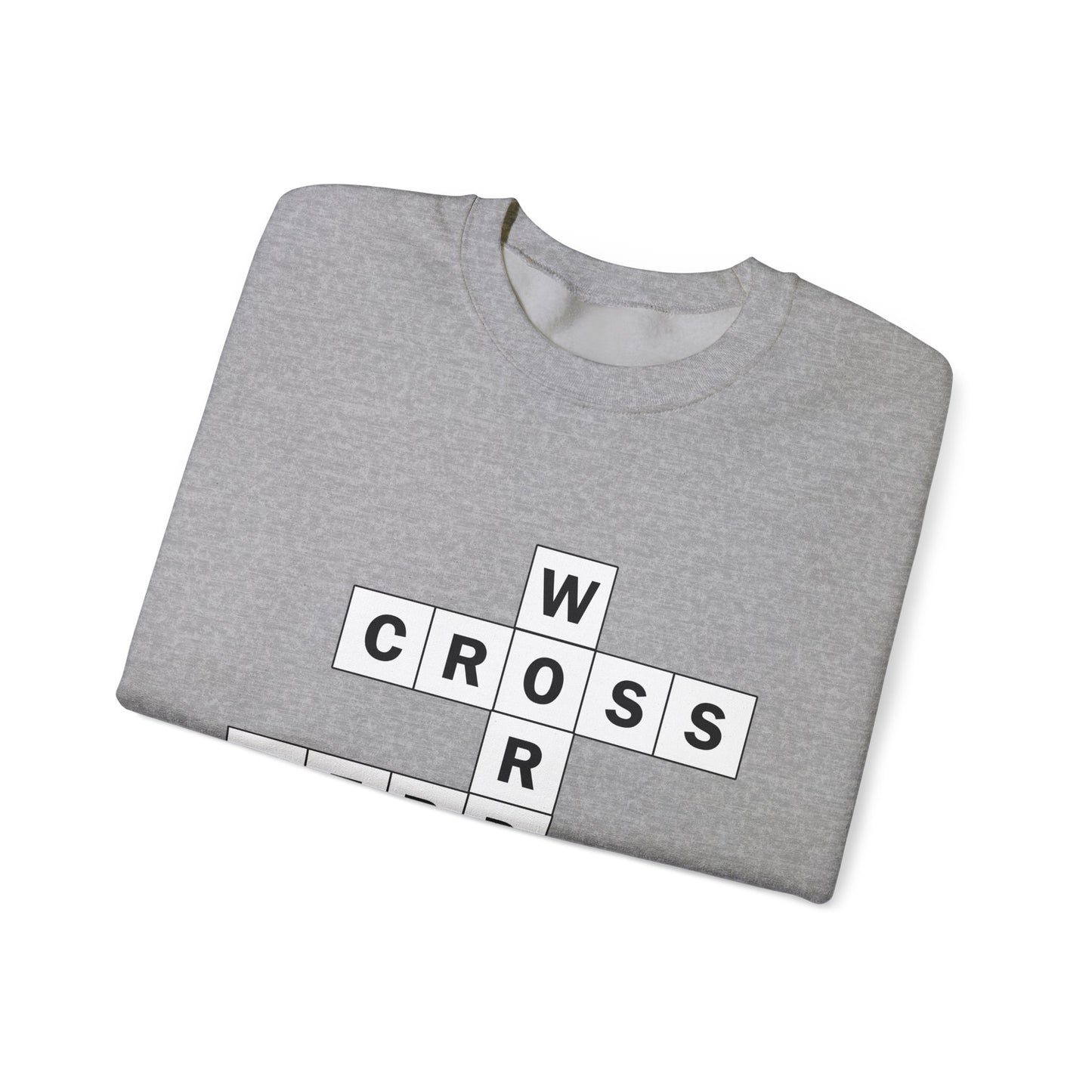 Crossword Nerd Crewneck Sweatshirt - Perfect for Word Game Lovers