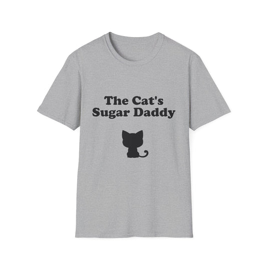 The Cat's Sugar Daddy Poly Blend Crew Neck T-Shirt - Cute Cat Lover Tee