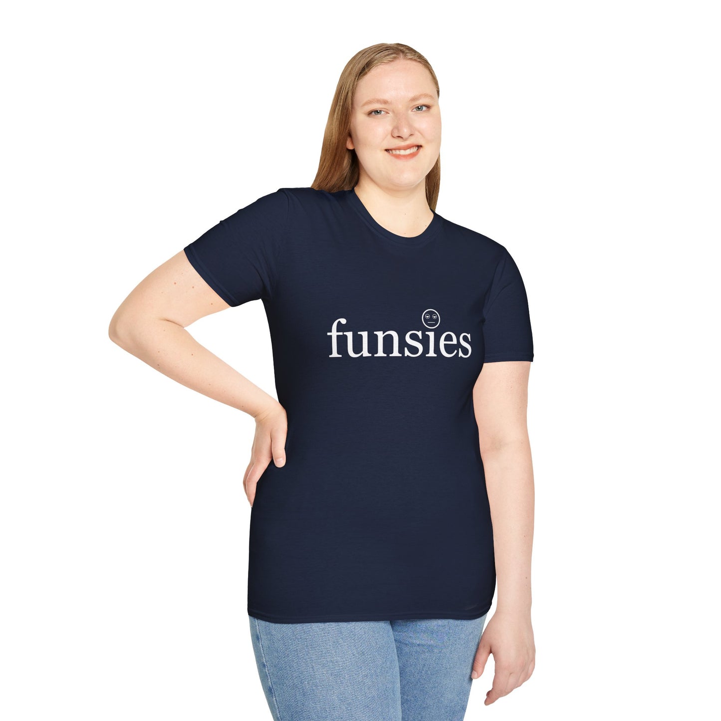 Funsies Poly Blend Crew Neck T-Shirt - Fun Graphic Tee for Casual Wear