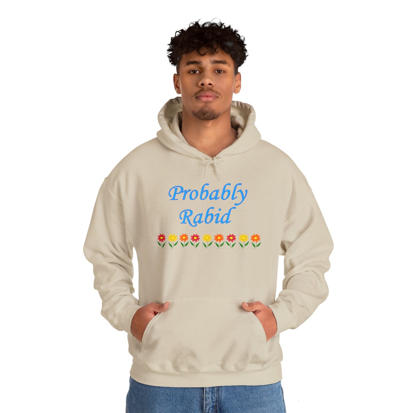 Probably Rabid Floral Hoodie
