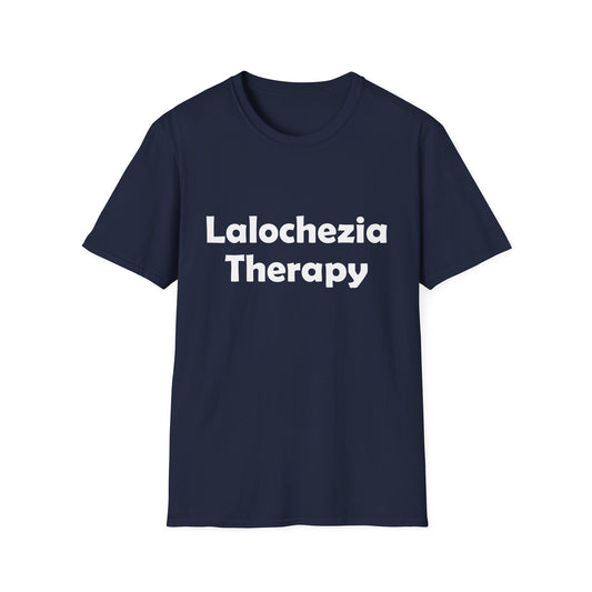 Lalochezia Therapy Poly Blend Crew Neck T-Shirt - Relaxing & Fun Tee for Mental Health Awareness