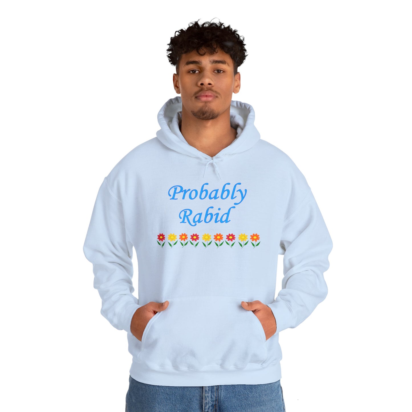 Probably Rabid Floral Hoodie
