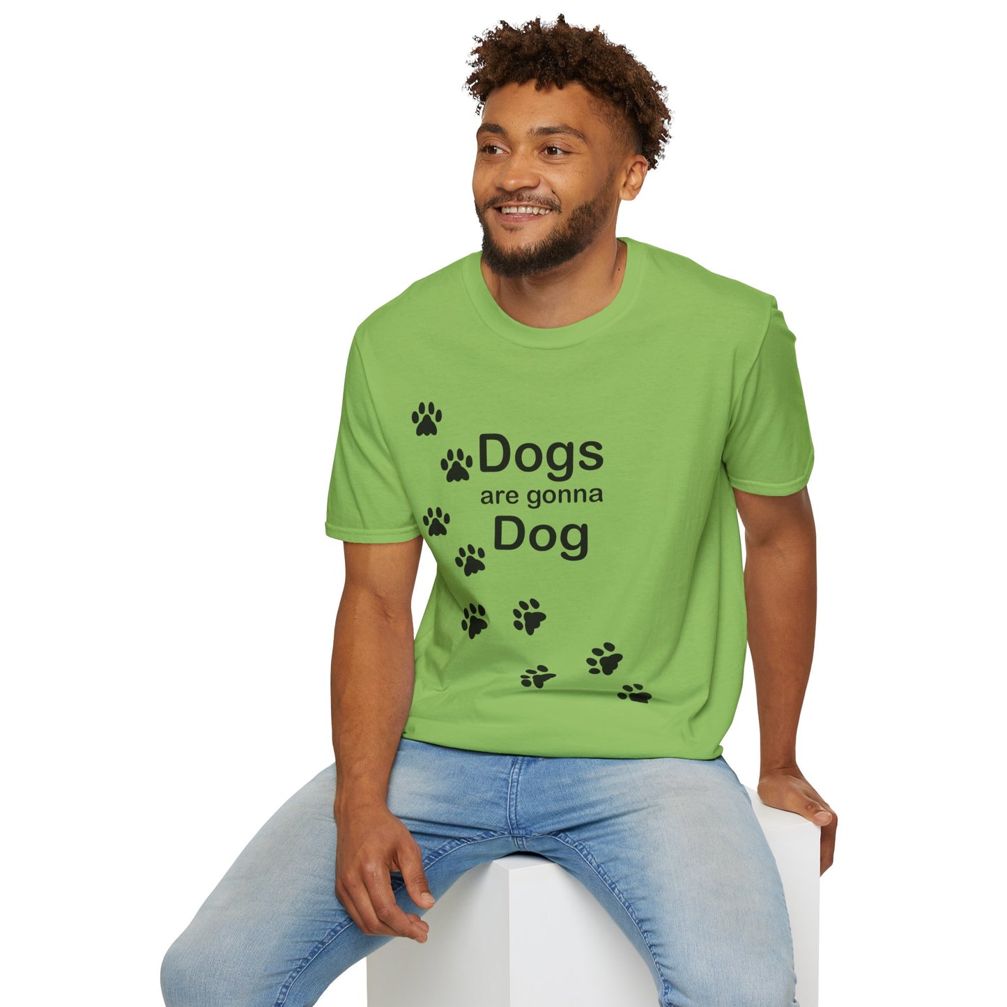 Dogs Are Gonna Dog Poly Blend Crew Neck T-Shirt