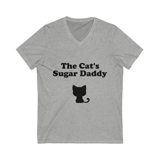 The Cat's Sugar Daddy - V-Neck Tee - Perfect for Cat Lovers