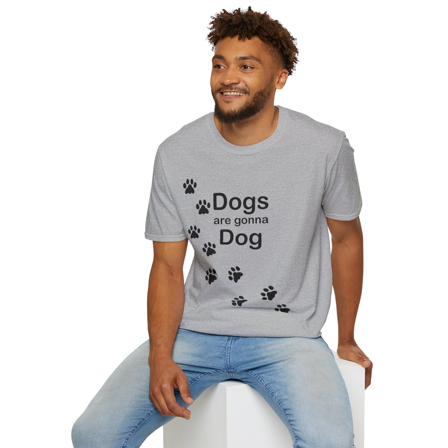 Dogs Are Gonna Dog Poly Blend Crew Neck T-Shirt
