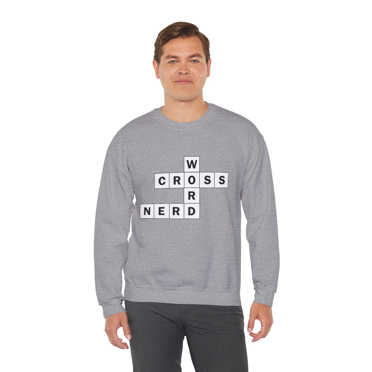 Crossword Nerd Crewneck Sweatshirt - Perfect for Word Game Lovers