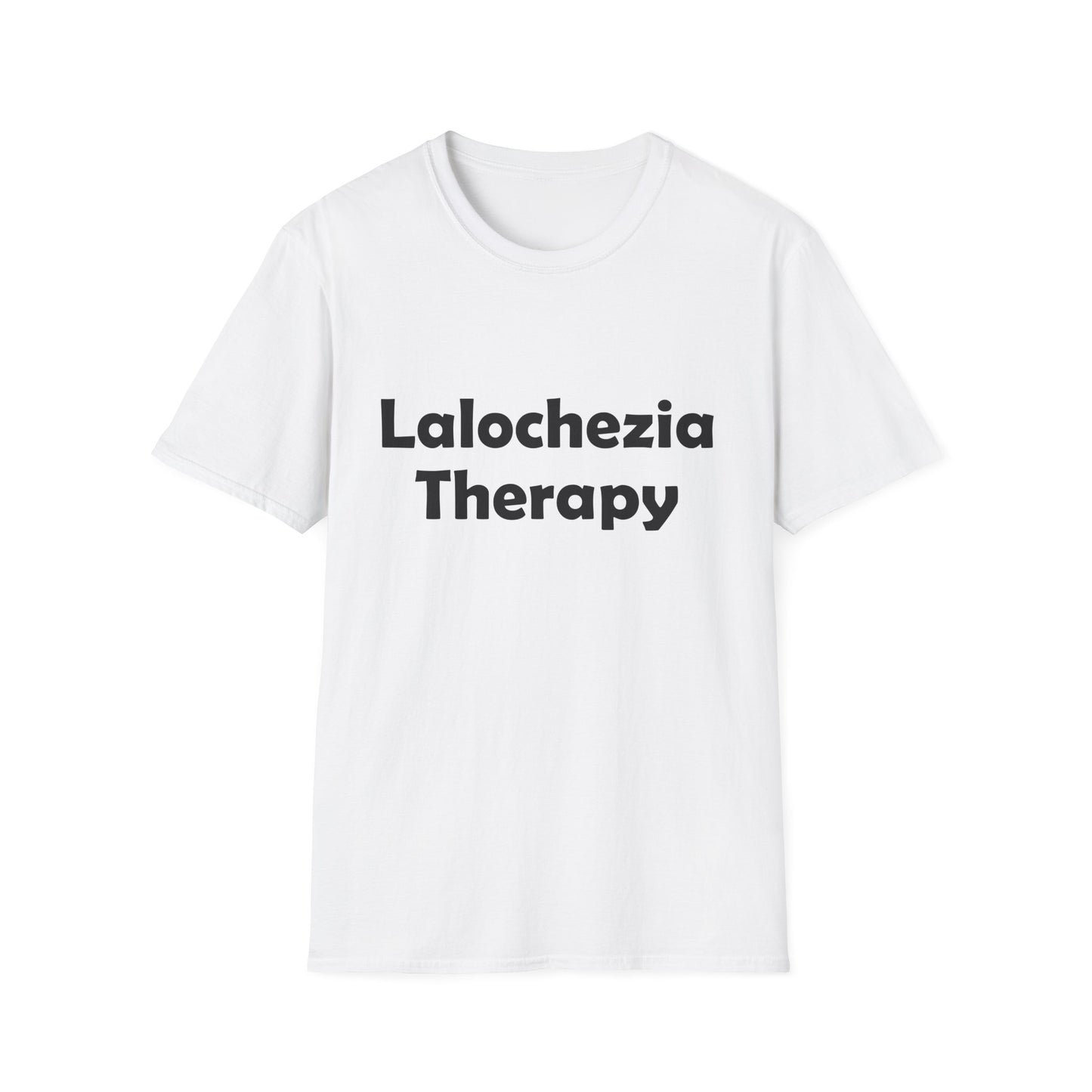 Lalochezia Therapy Poly Blend Crew Neck T-Shirt - Relaxing & Fun Tee for Mental Health Awareness