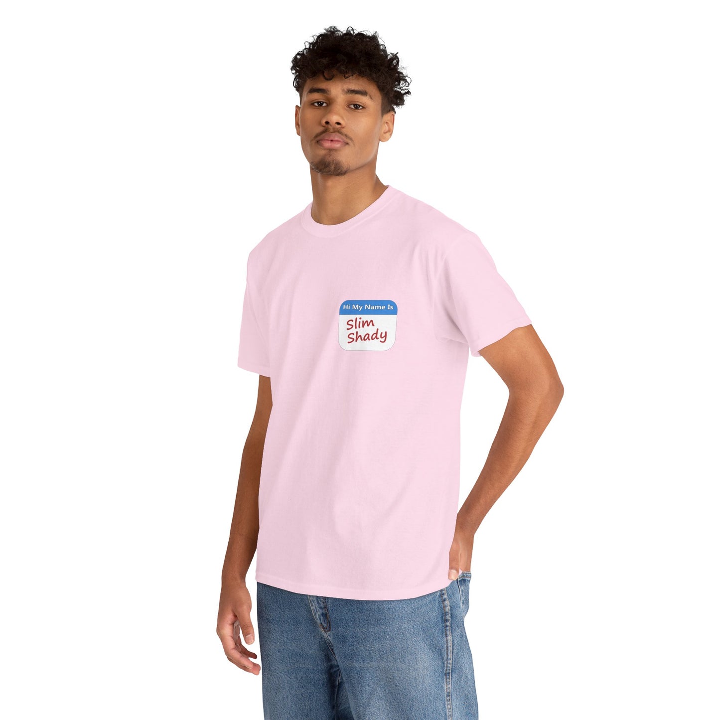 Shady Nametag Heavy Cotton Crew Neck T-Shirt