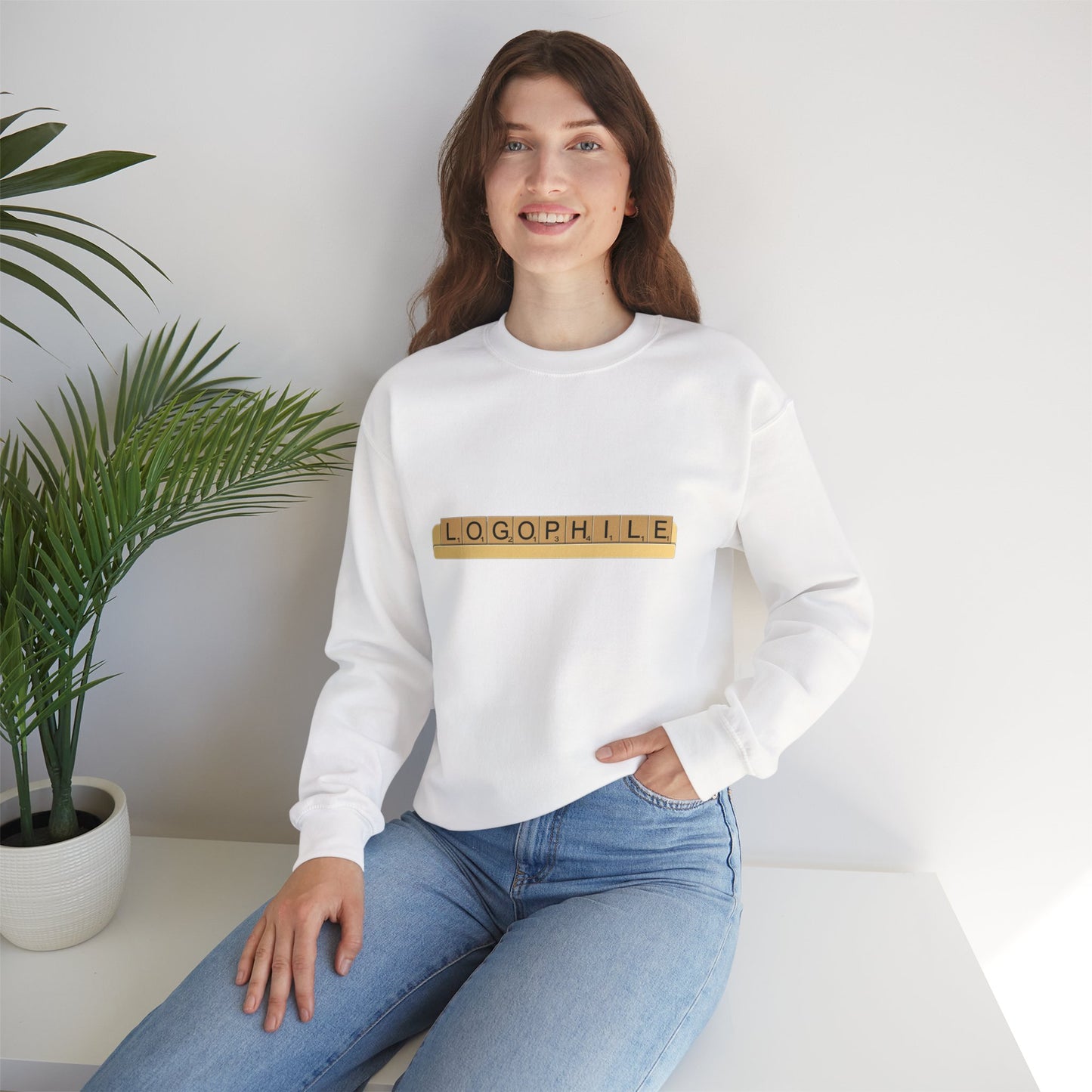 Logophile Crew Neck Sweatshirt - Perfect for Word Lovers and Bookworms