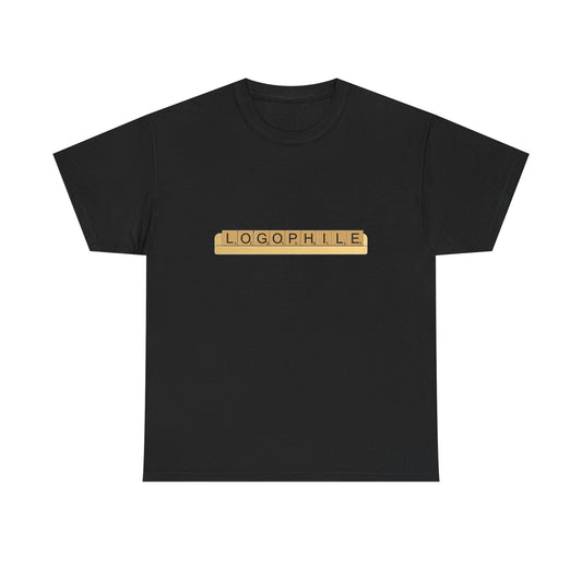 Logophile Heavy Cotton Crew Neck Tee - Perfect for Word Lovers and Book Worms