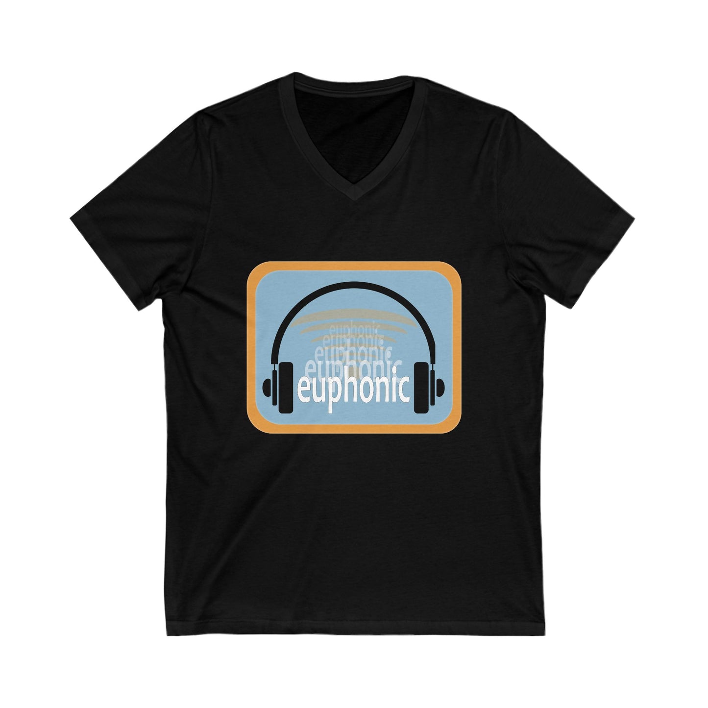Euphonic Vibes  V-Neck Tee - Perfect for Music Lovers