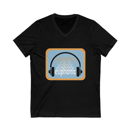 Euphonic Vibes  V-Neck Tee - Perfect for Music Lovers