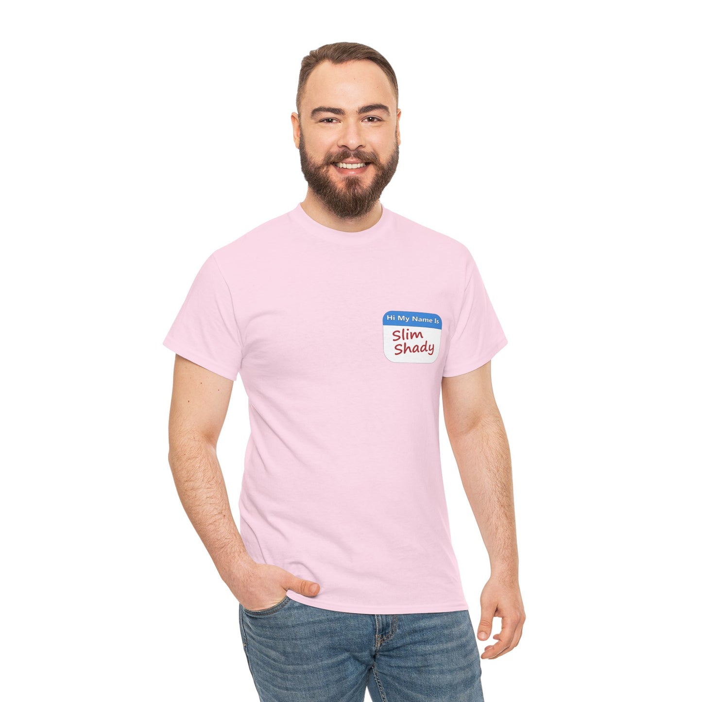 Shady Nametag Heavy Cotton Crew Neck T-Shirt