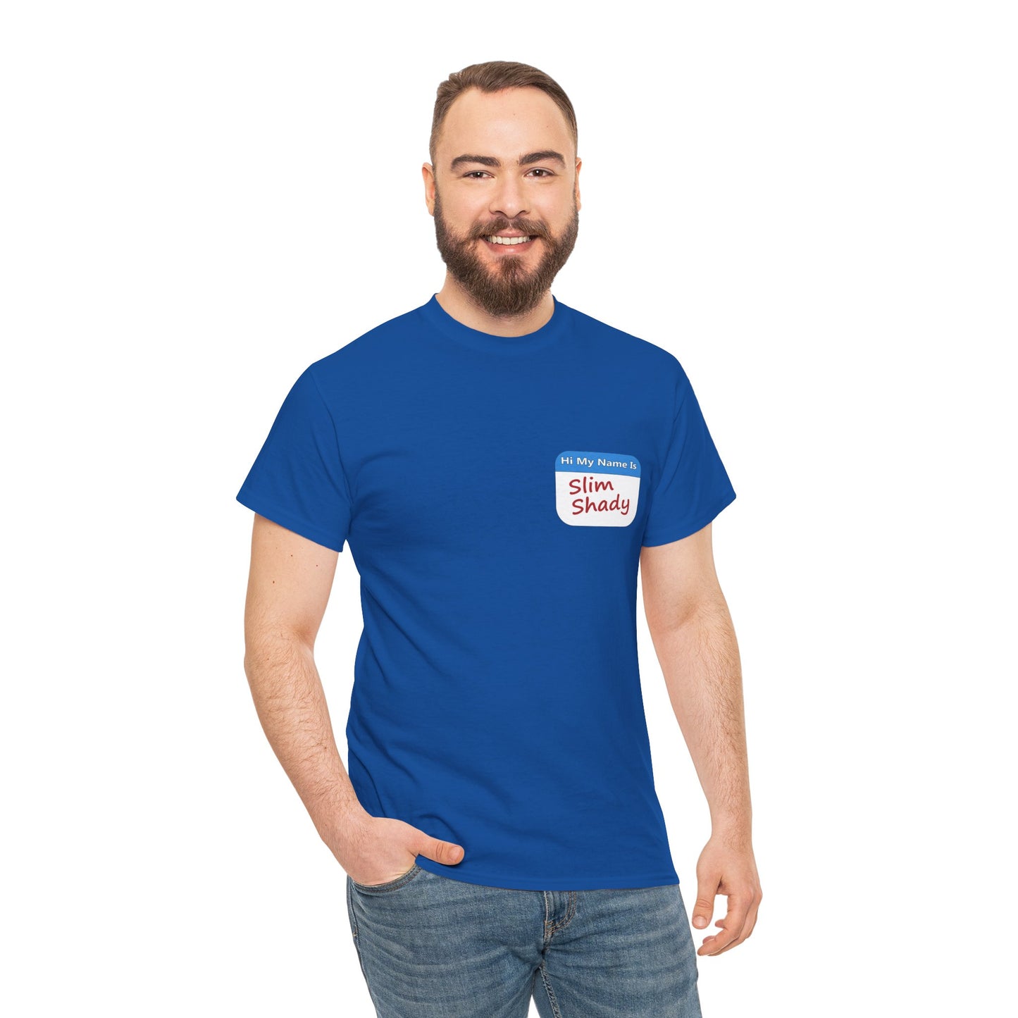 Shady Nametag Heavy Cotton Crew Neck T-Shirt