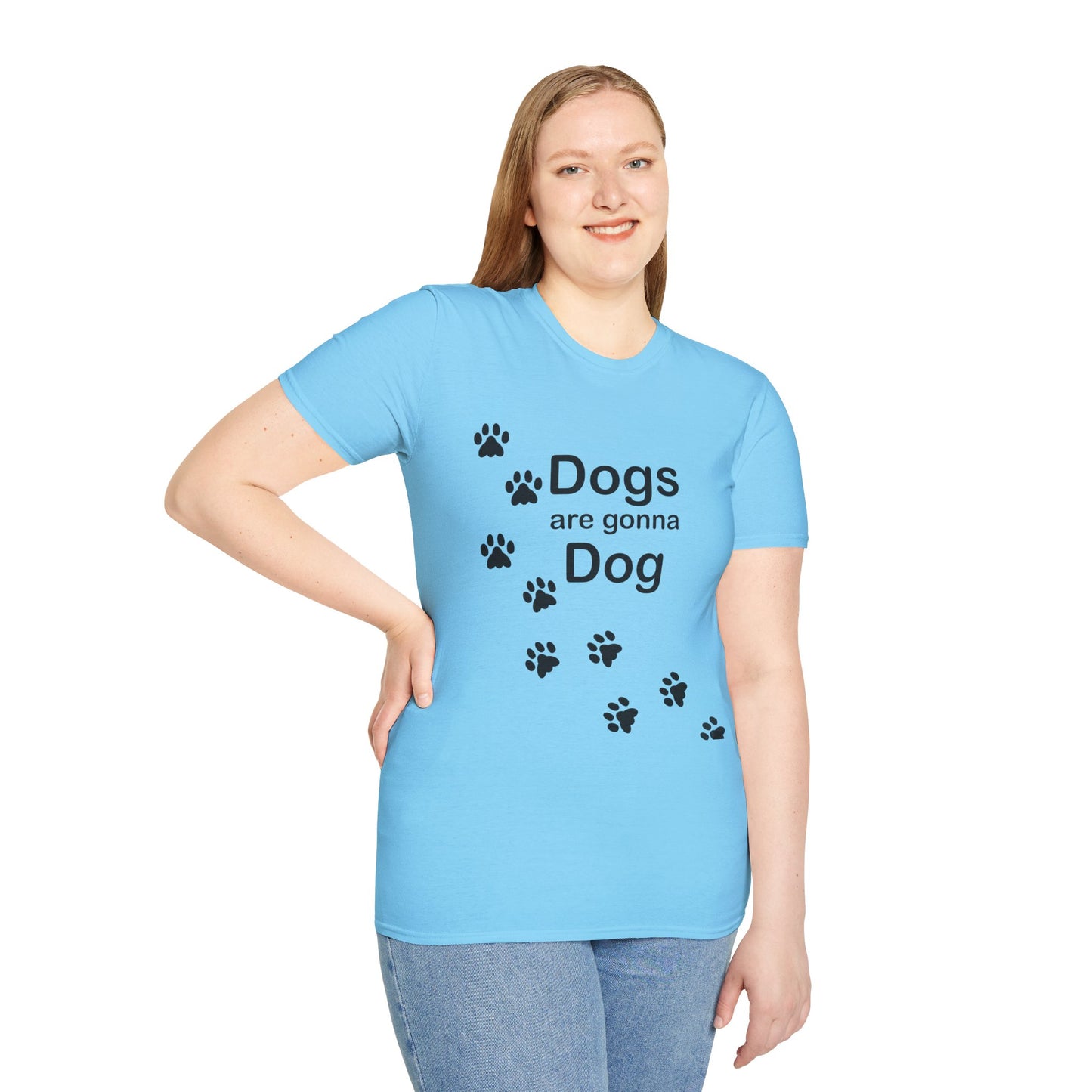 Dogs Are Gonna Dog Poly Blend Crew Neck T-Shirt