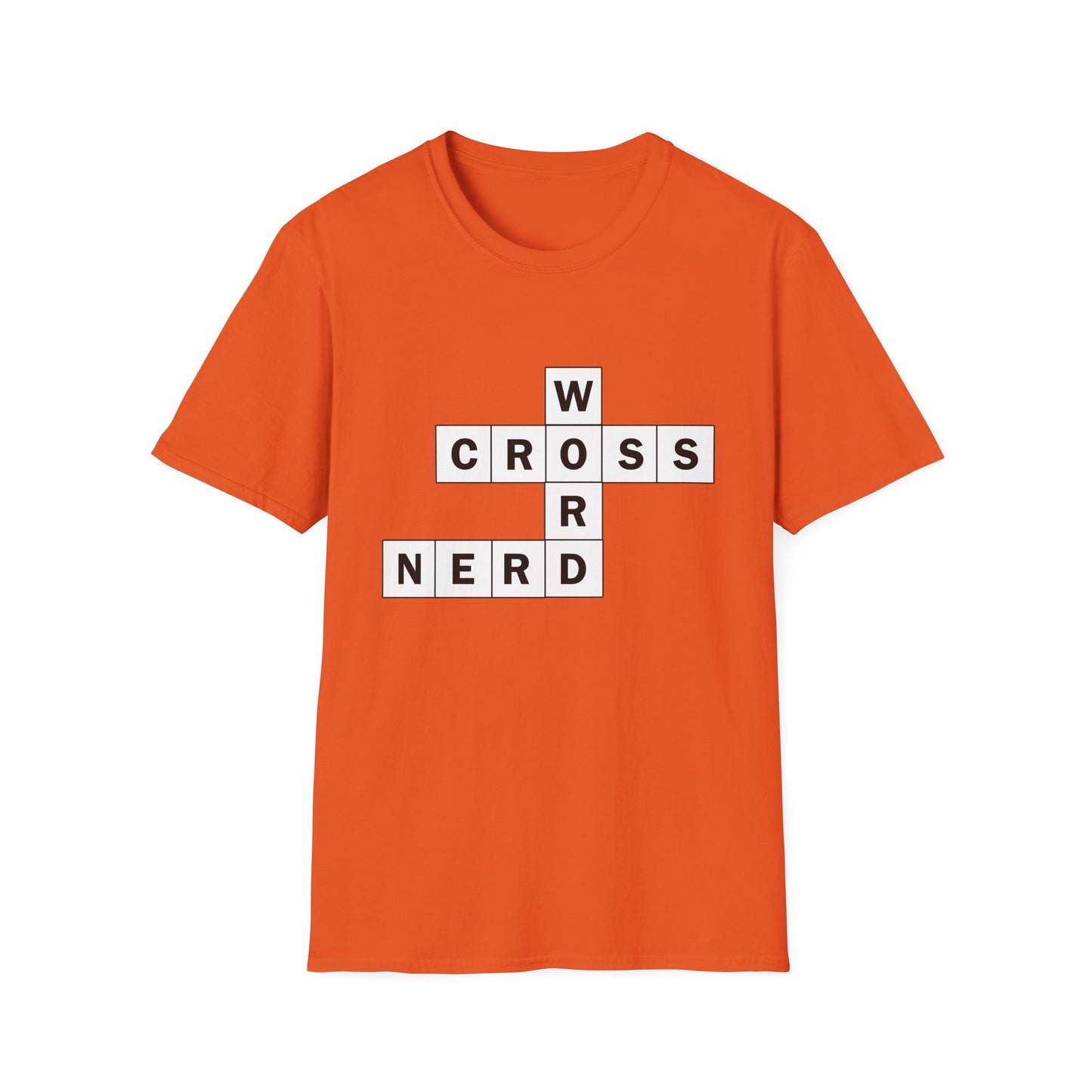 Crossword Nerd Poly Blend Crew Neck T-Shirt - Perfect for Word Game Lovers
