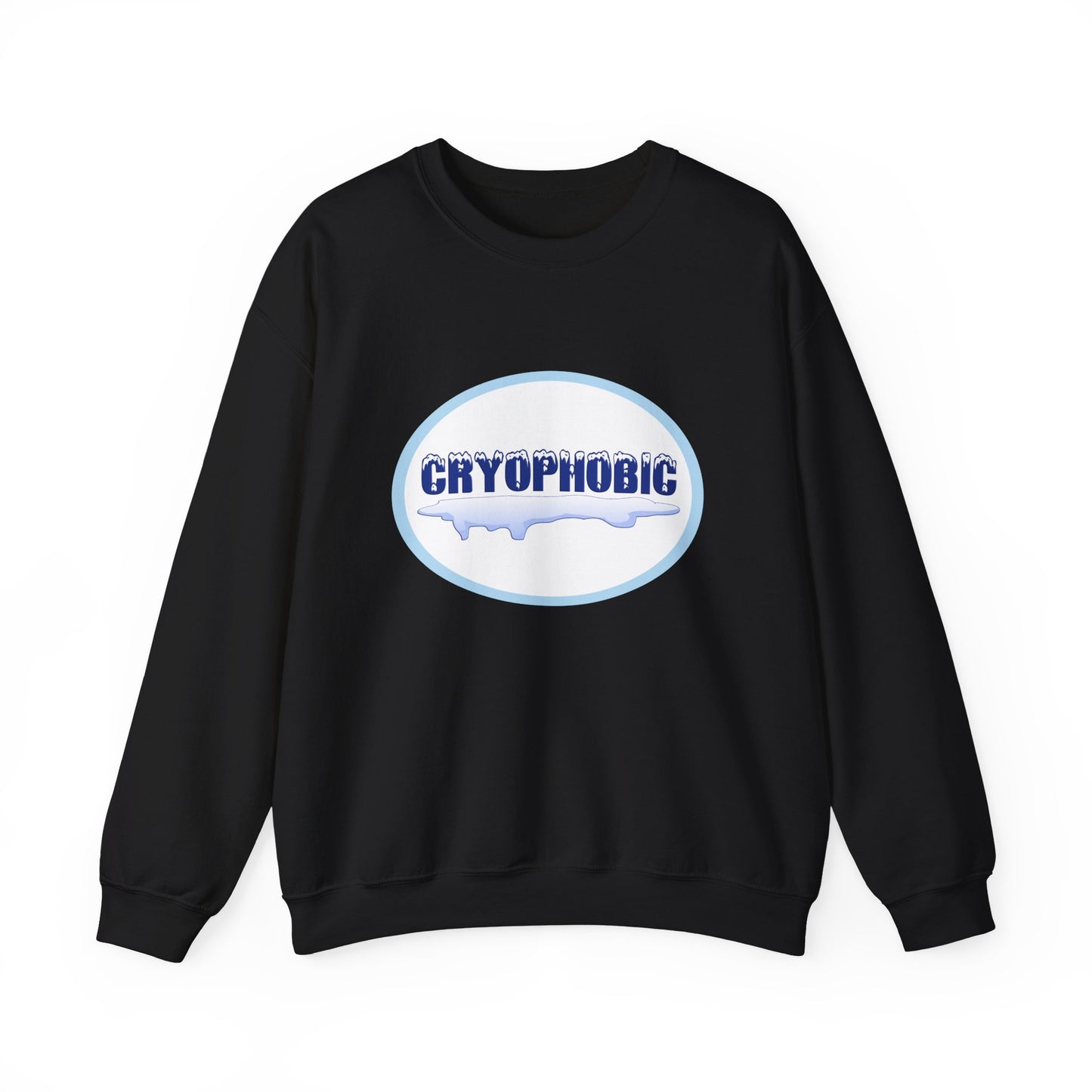 Cryophobic Crewneck Sweatshirt - Cool Graphic for Cold Weather Haters