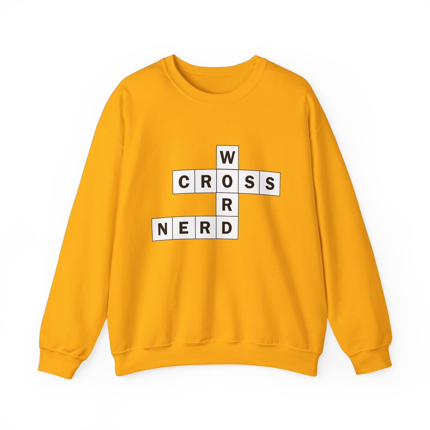 Crossword Nerd Crewneck Sweatshirt - Perfect for Word Game Lovers