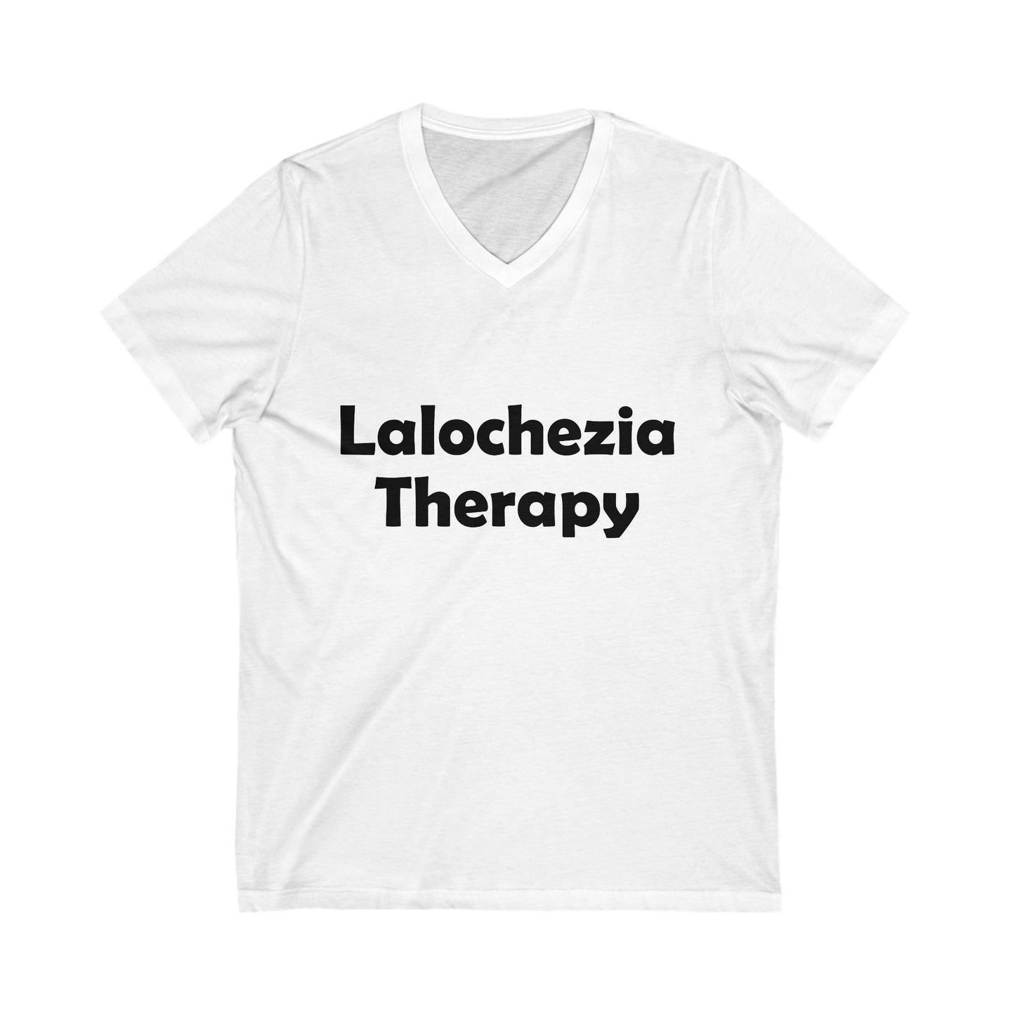 Lalochezia Therapy V-Neck Tee – Fun shirt for Mental Health Awareness