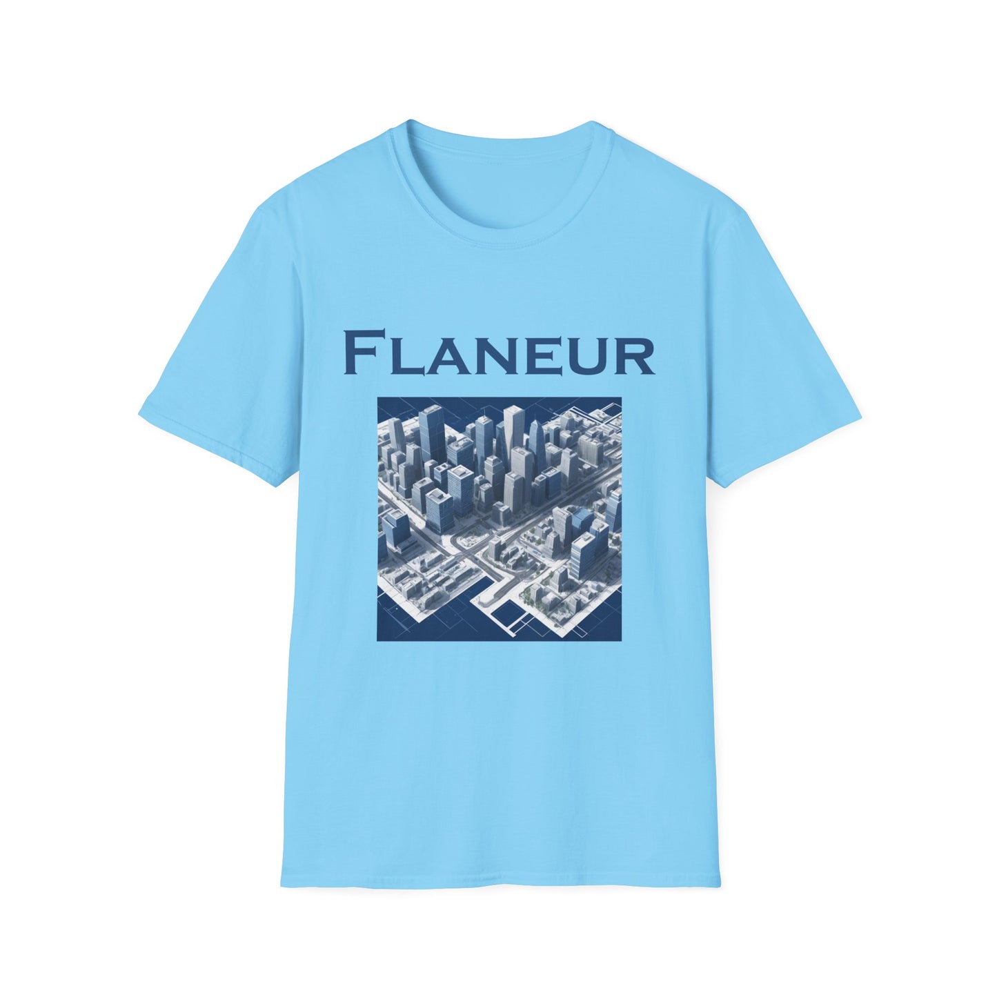 Flaneur Poly Blend Crew Neck Urban Explorer T-Shirt