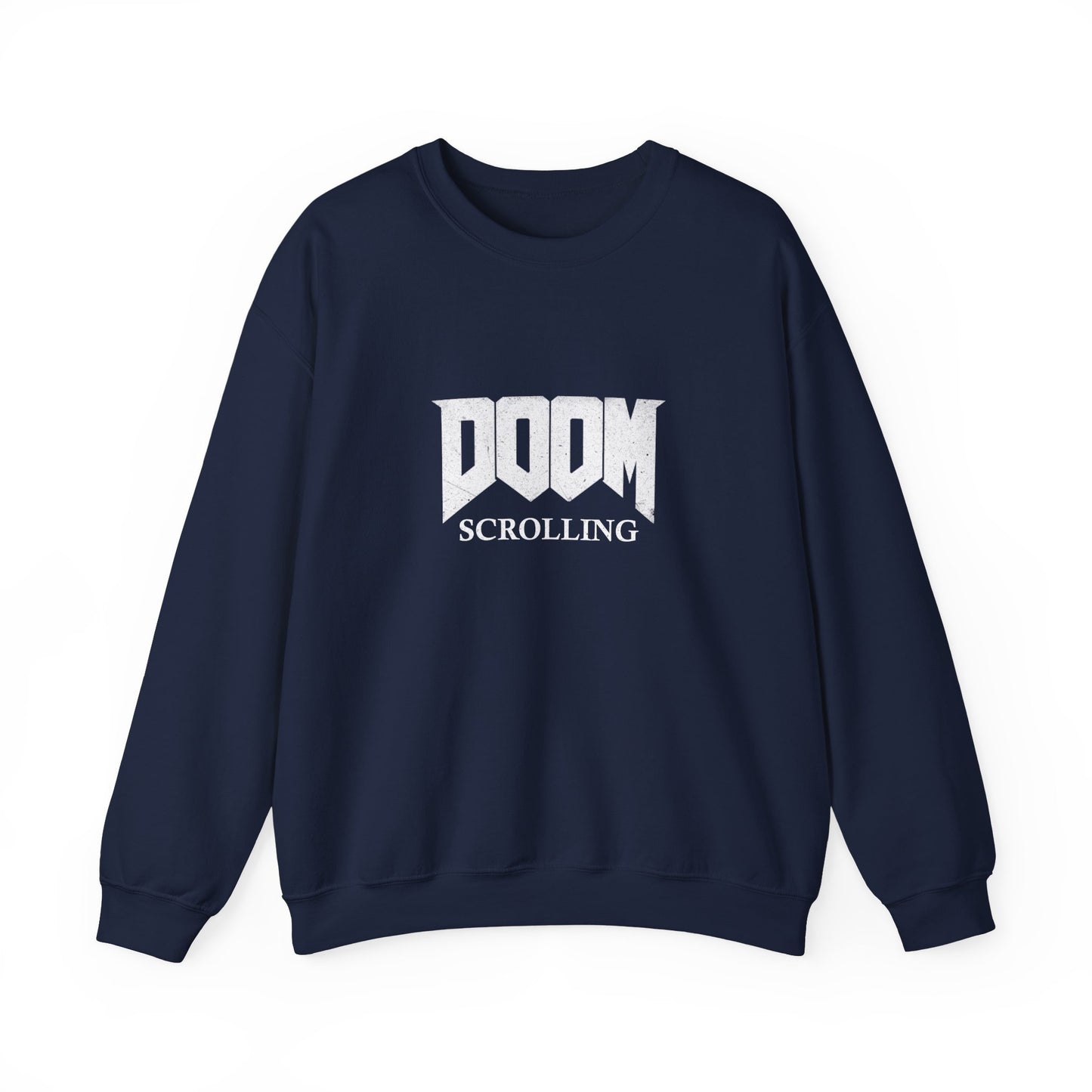 Doom Scrolling Crewneck Sweatshirt - Cozy and Comfy for Casual Days