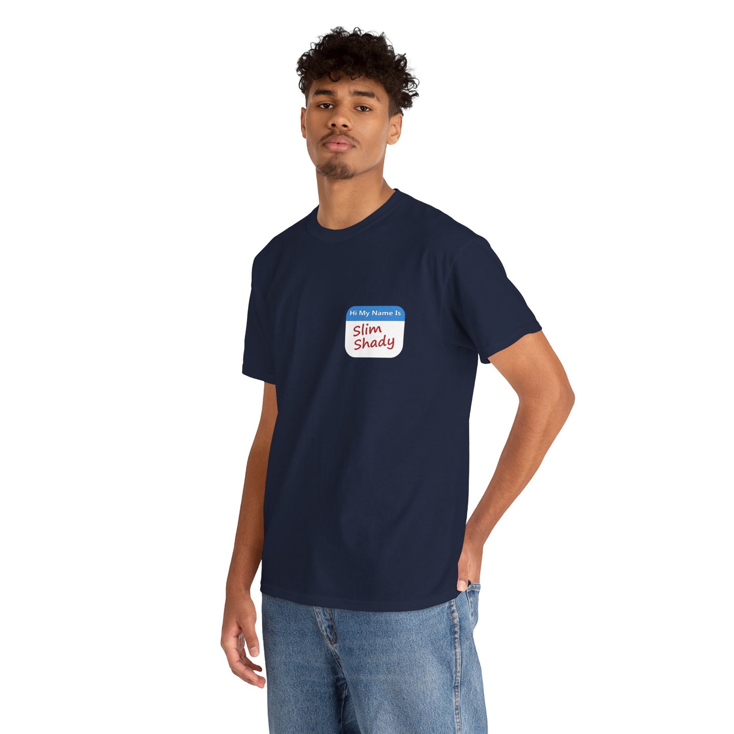 Shady Nametag Heavy Cotton Crew Neck T-Shirt