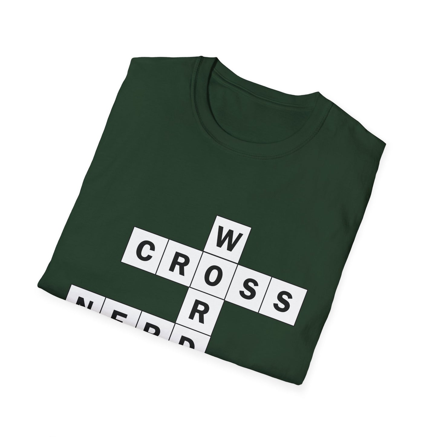 Crossword Nerd Poly Blend Crew Neck T-Shirt - Perfect for Word Game Lovers