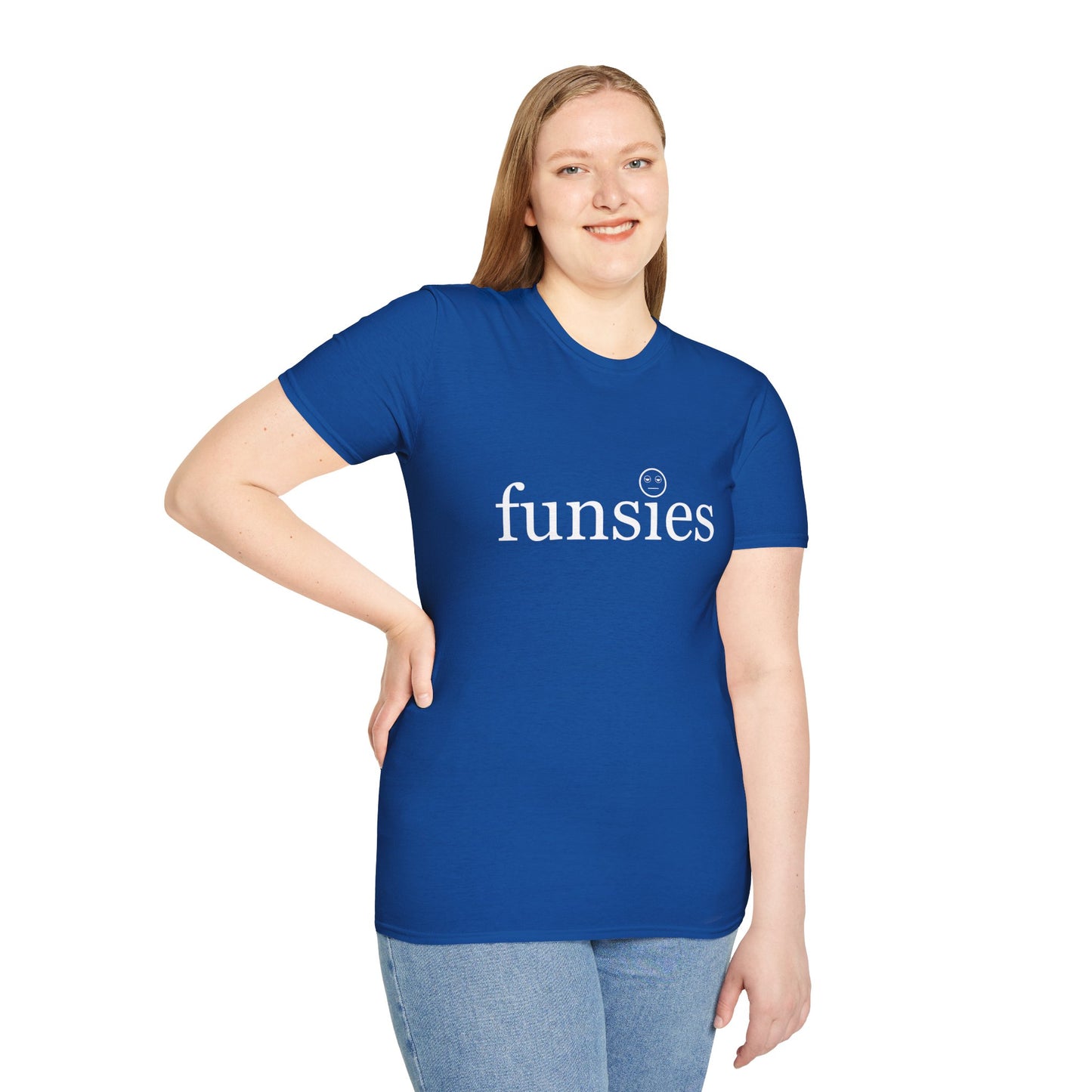 Funsies Poly Blend Crew Neck T-Shirt - Fun Graphic Tee for Casual Wear