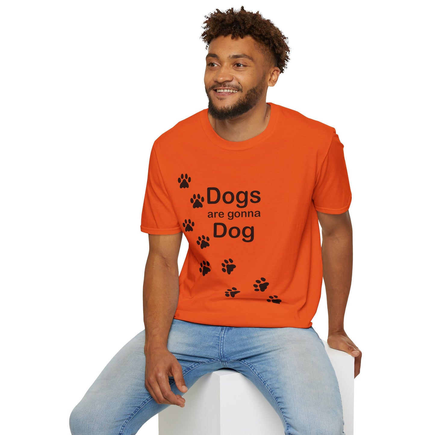 Dogs Are Gonna Dog Poly Blend Crew Neck T-Shirt