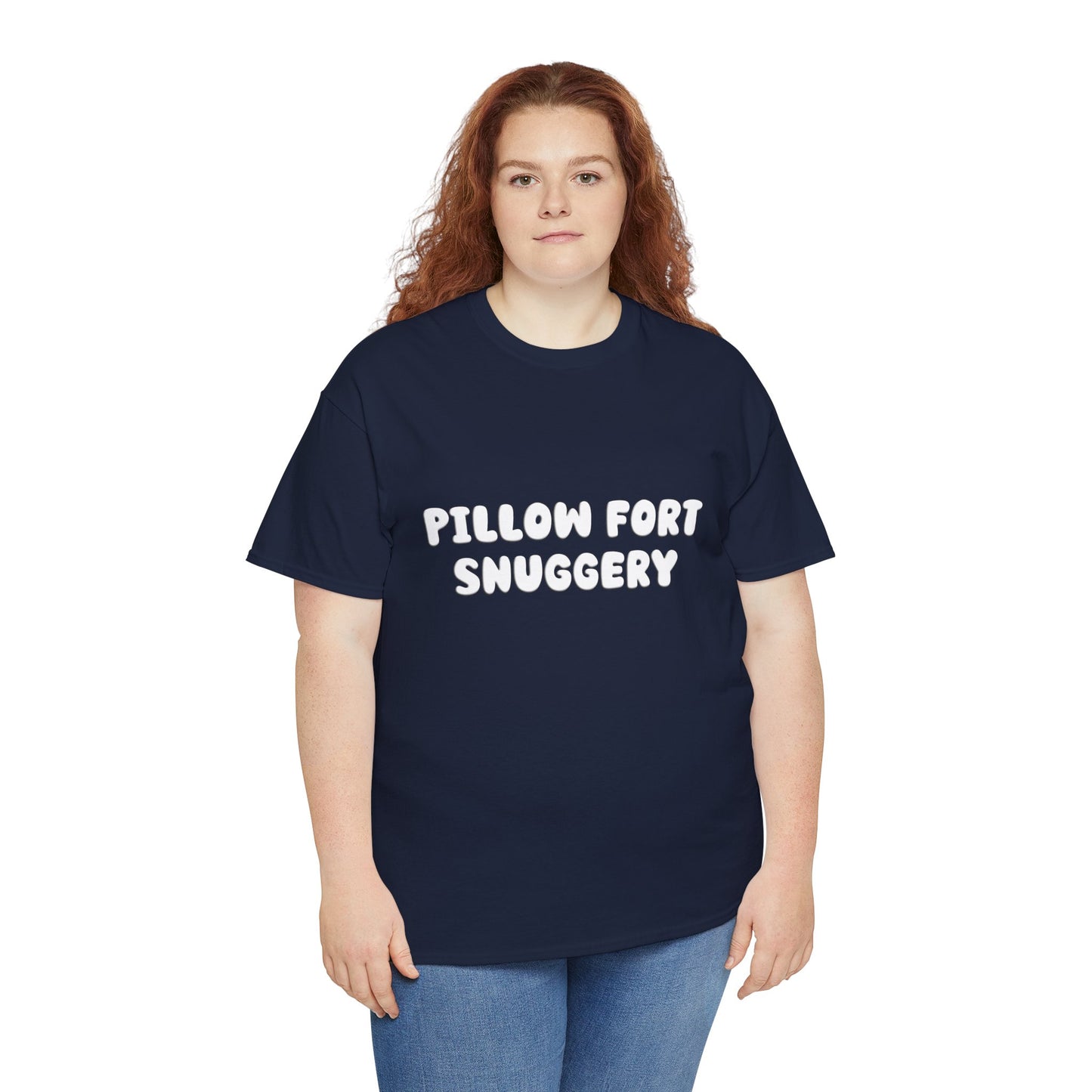 Pillow Fort Snuggery Heavy Cotton Crew Neck Tee