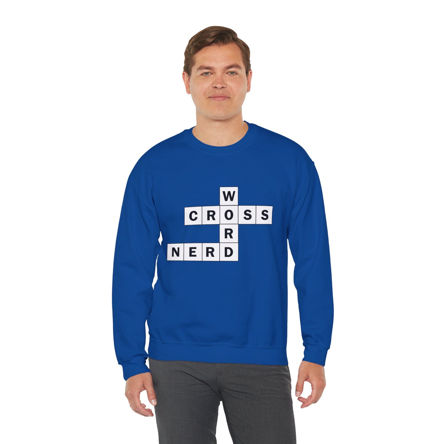 Crossword Nerd Crewneck Sweatshirt - Perfect for Word Game Lovers