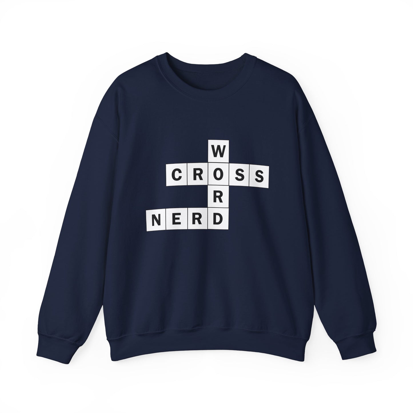 Crossword Nerd Crewneck Sweatshirt - Perfect for Word Game Lovers