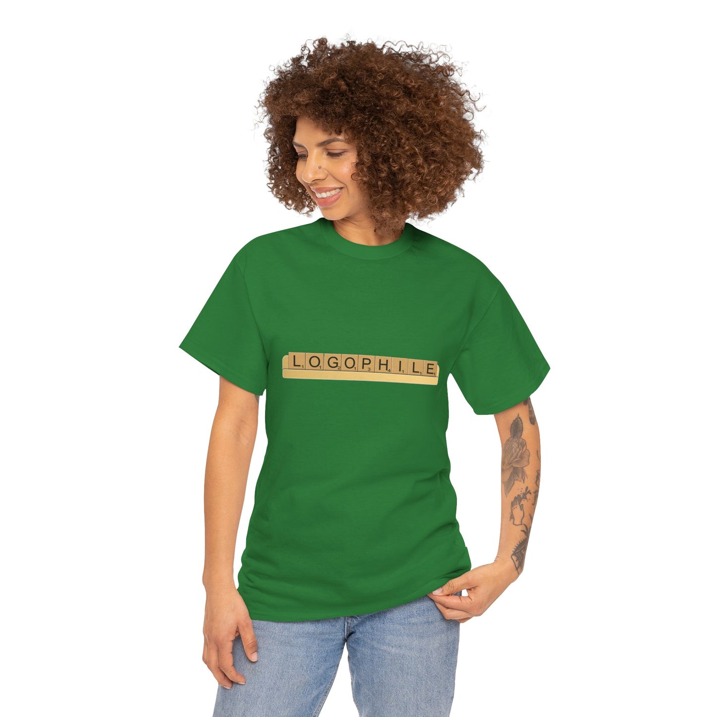 Logophile Heavy Cotton Crew Neck Tee - Perfect for Word Lovers and Book Worms