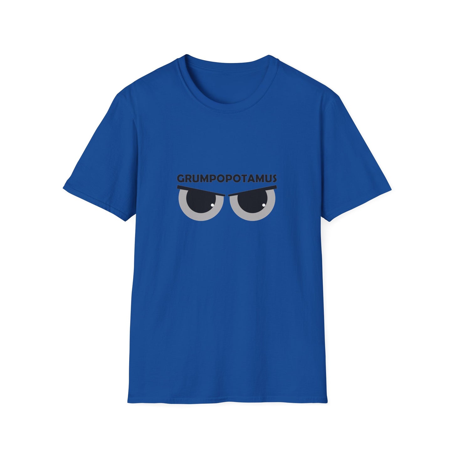 Grumpy Grumpopotamus Poly Blend Crew Neck T-Shirt